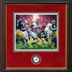 Daniel Moore Crimson Dynasty Alabama Football Prints Framed