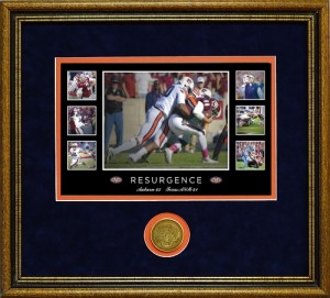 Auburn Football Prints New Sack Manziel "Resurgence" Framed Coin