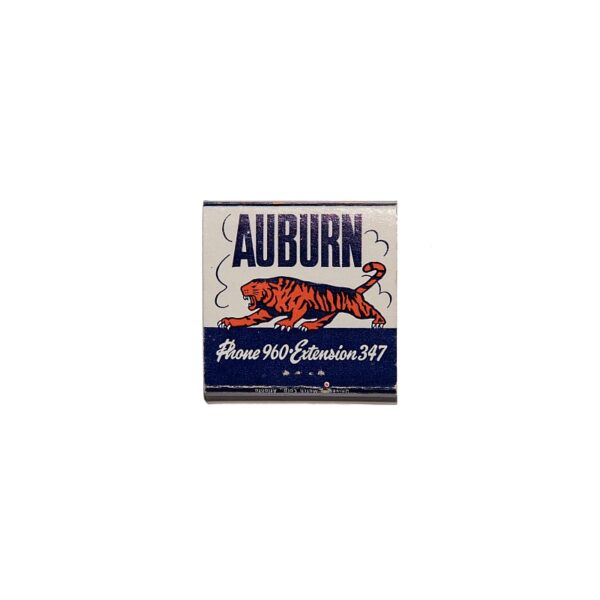 Match South Vintage Auburn Tigers matchbook print