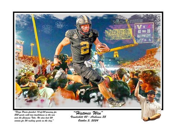 Historic Win Vandy over Bama print