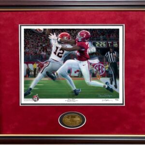 Deuces Wild framed with coin