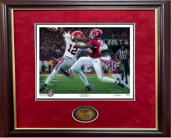 Deuces Wild framed with coin
