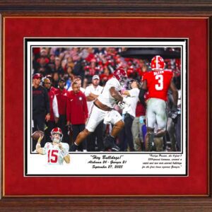Hey Bulldogs! Proctor framed print
