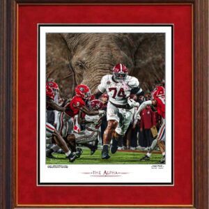The Alpha framed print