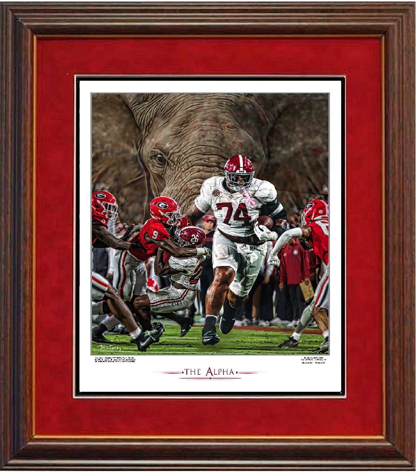 The Alpha framed print