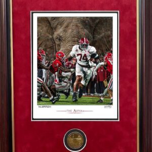The Alpha framed print with coin
