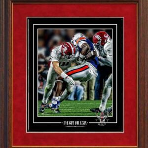 I've Got Your Six 2025 Iron Bowl framed print