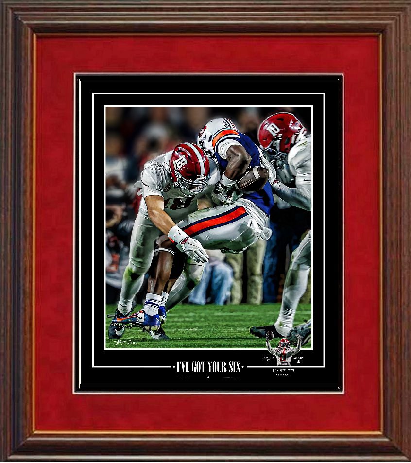 I've Got Your Six 2025 Iron Bowl framed print