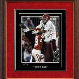 Mossed in Norman, Bernard catch framed with mattes
