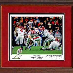 Resilient Iron Bowl 2025 framed print