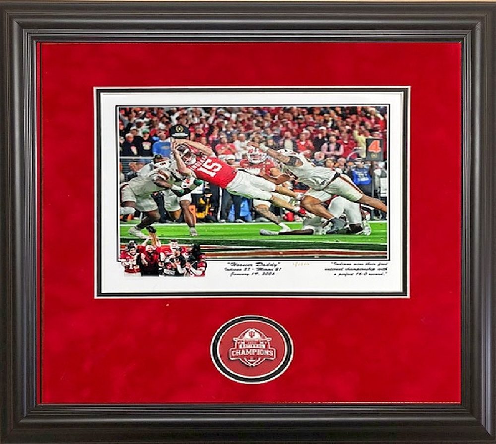 Hoosier Daddy framed print w/ seal