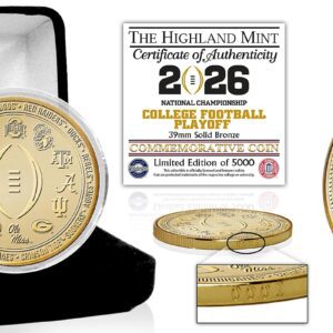 Indiana Football 12 Team Playoffs Bronze Coin