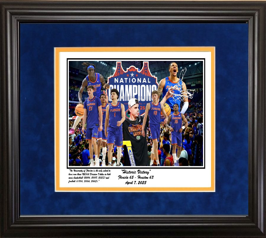 Historic Victory Florida bbal Championship framed print