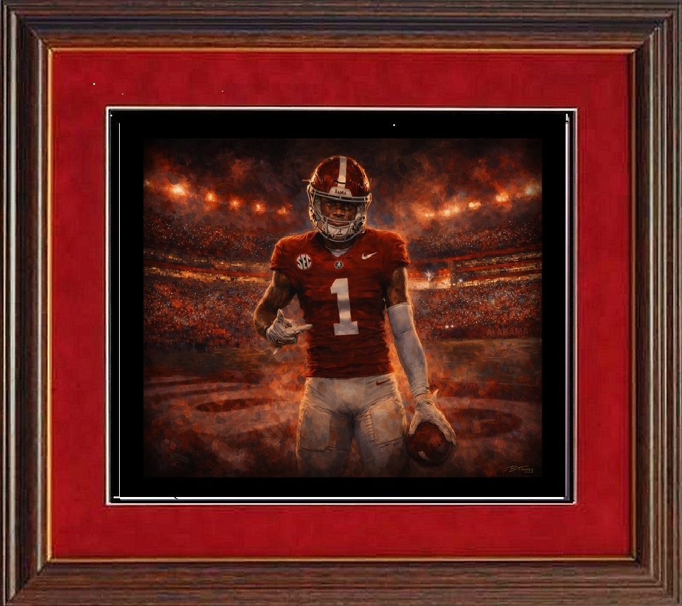 Ryan Coleman-Williams print by Tinney framed