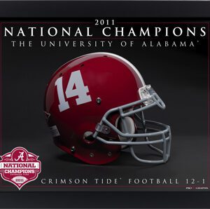 2011 National Championship Helmet 8 x 10 print